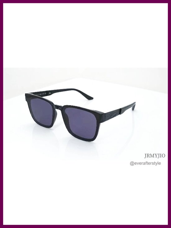 Square Polarized Sunglasses TR90 Frame UV400 Flame Detail main image 5